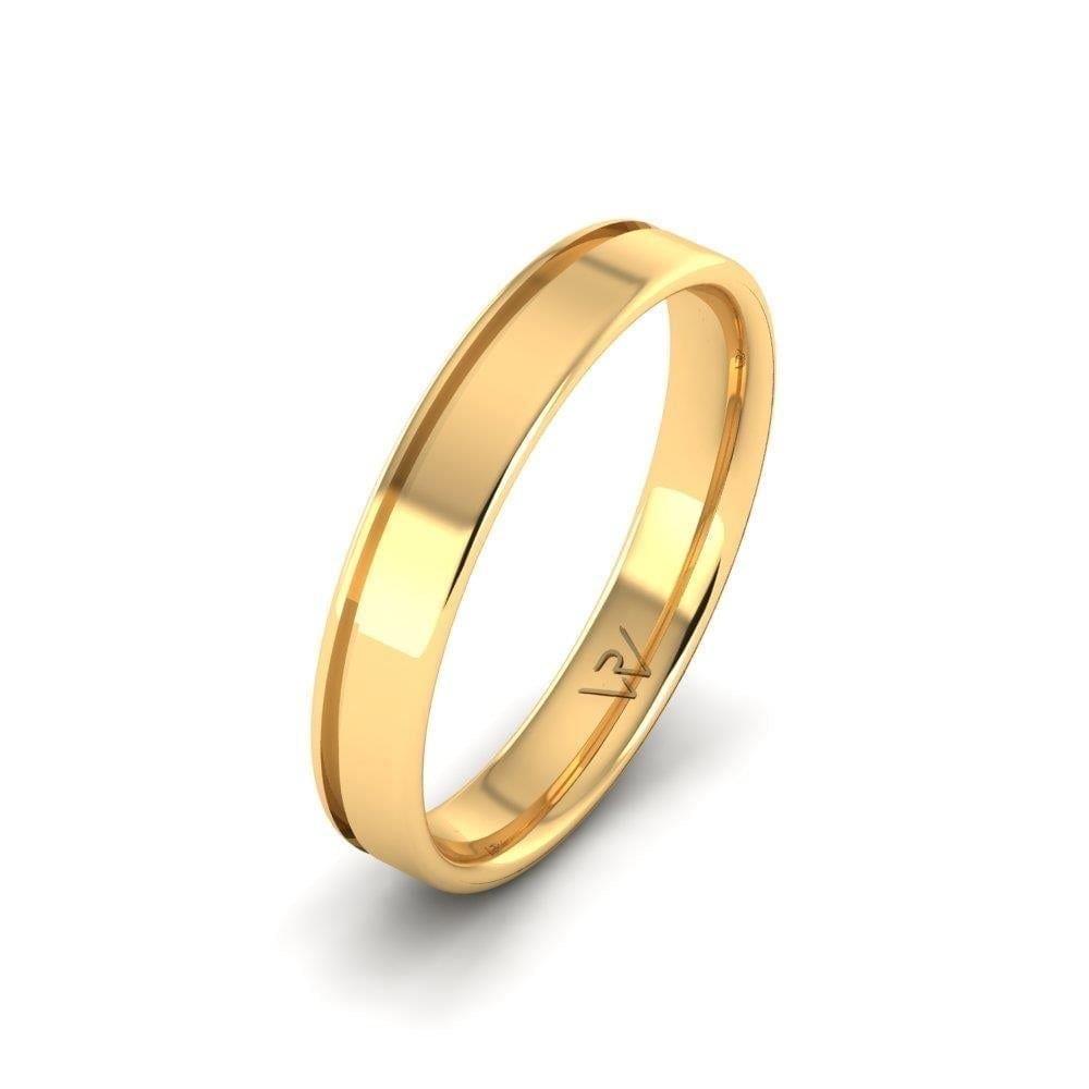 Alliances en Argent Plaqué Or jaune Homme Forevertwist