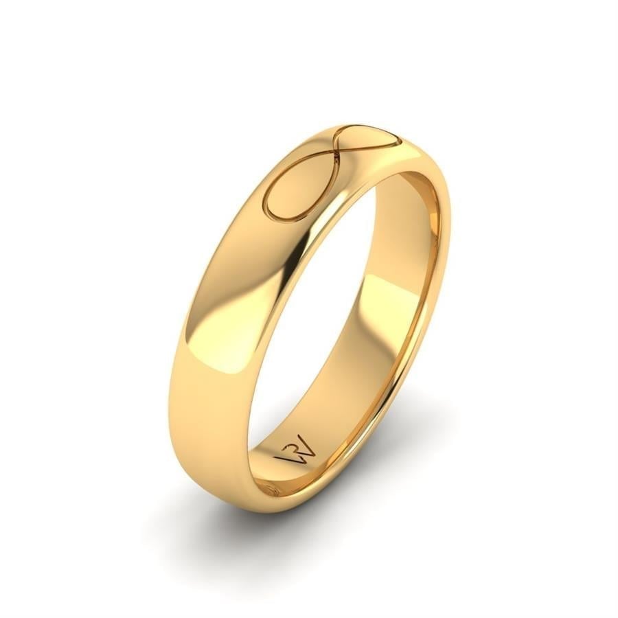Alliances en Argent Plaqué Or jaune Homme Dynamic Fusion