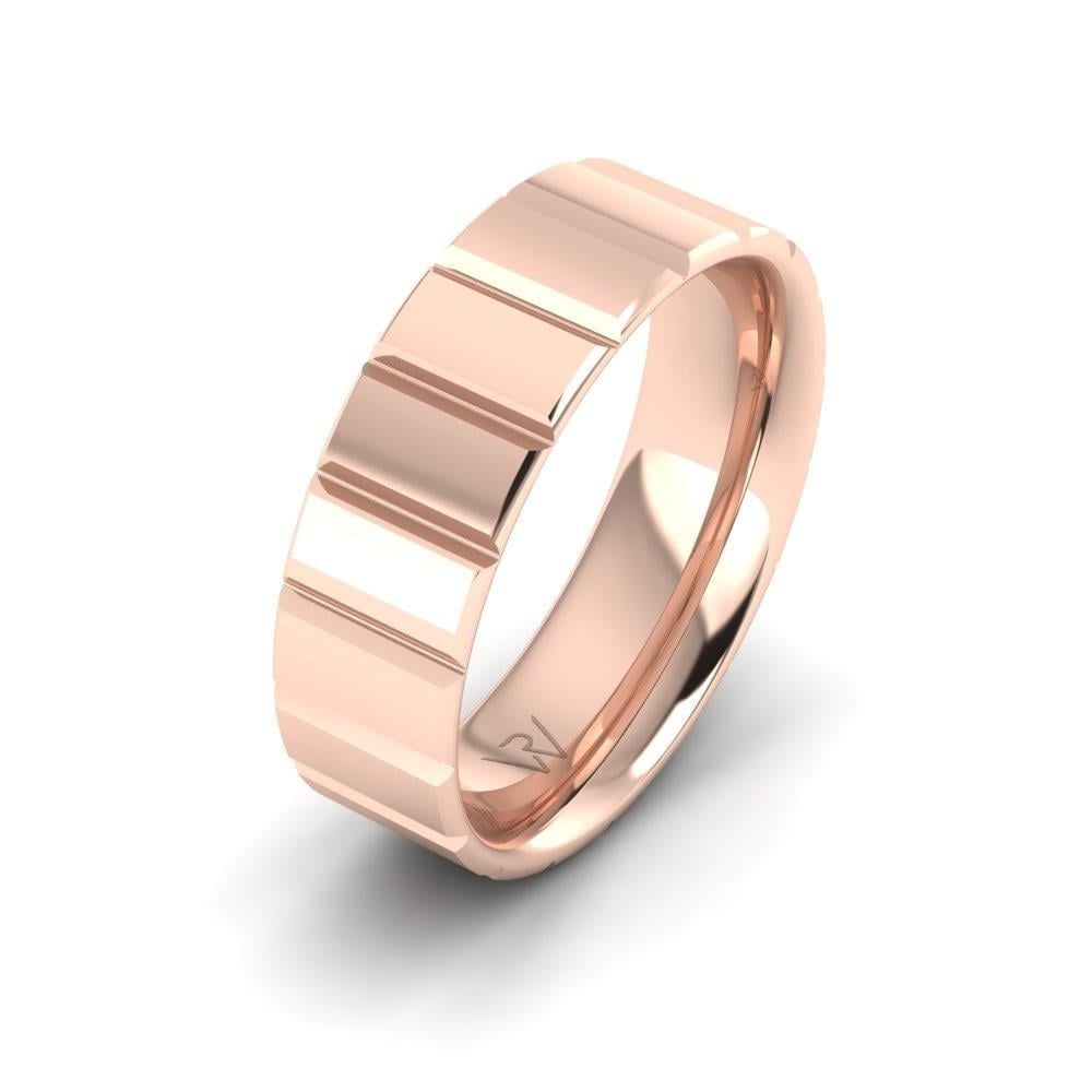 Alliances en Argent Plaqué Or Rose couple Foudre
