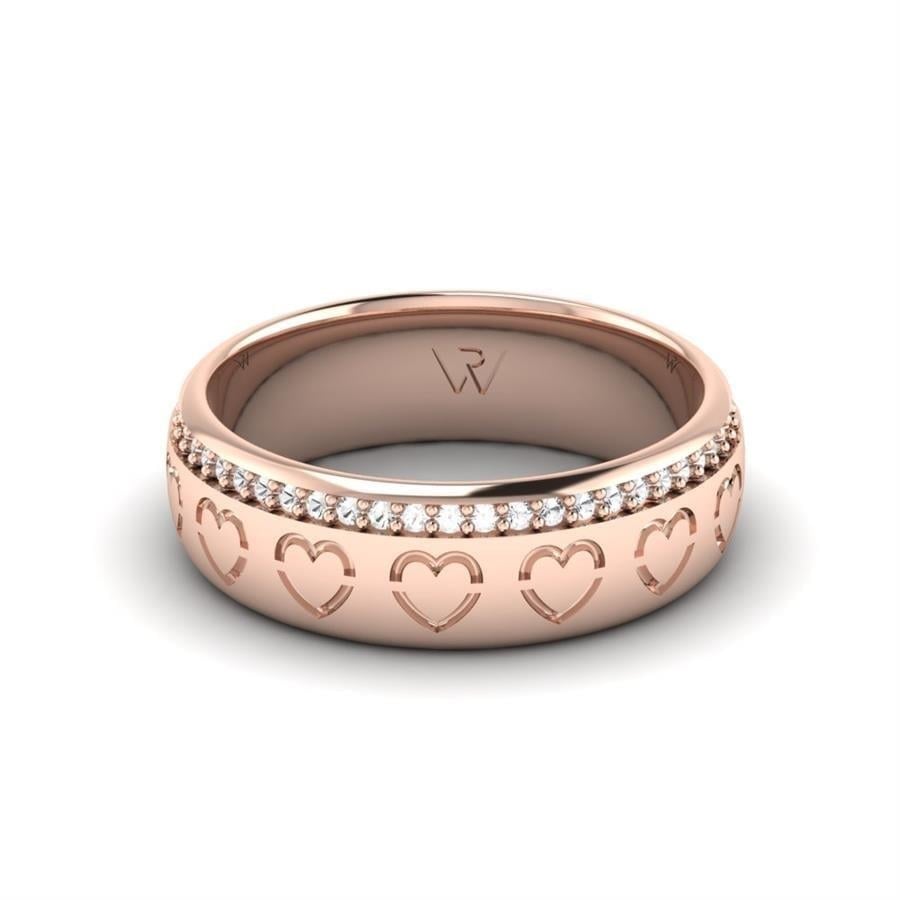 Alliances en Argent Plaqué Or Rose couple Sparte
