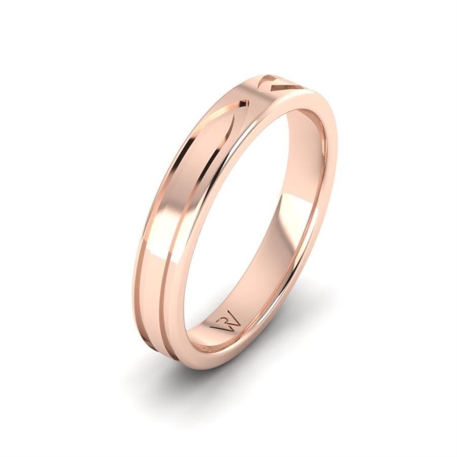 Alliances en Argent Plaqué Or Rose couple Aromaflor