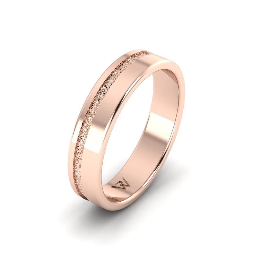Alliances en Argent Plaqué Or Rose couple Jubilant