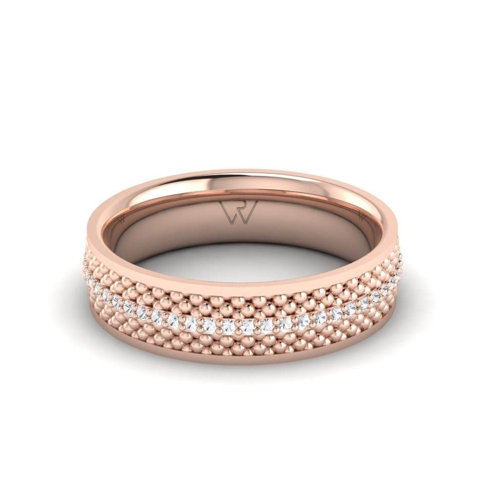 Alliances en Argent Plaqué Or Rose couple Dreamance Oxyde de Zirconium