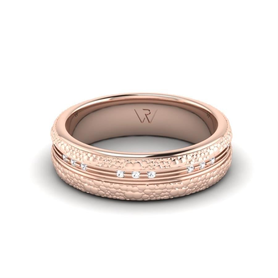 Alliances en Argent Plaqué Or Rose couple Boa