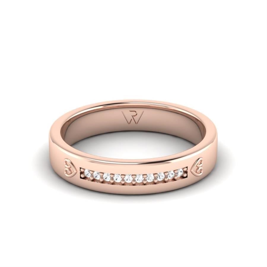 Alliances en Argent Plaqué Or Rose couple Smart Sympathy