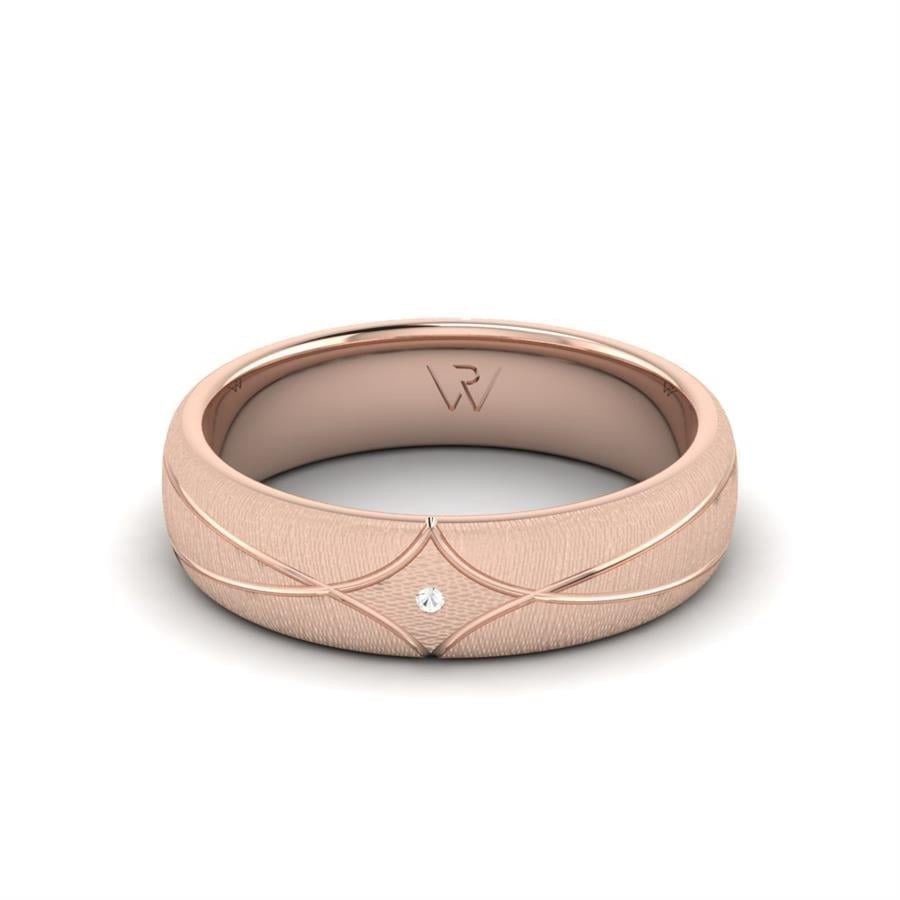 Alliances en Argent Plaqué Or Rose couple Dream