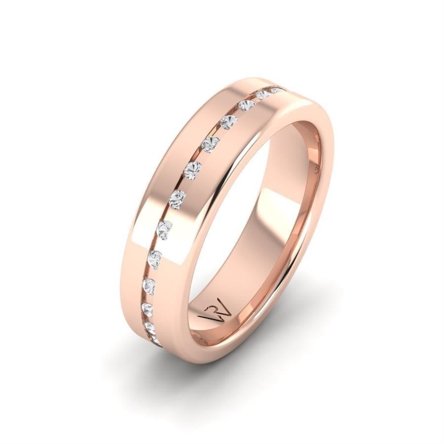 Alliances en Argent Plaqué Or Rose couple Smart View