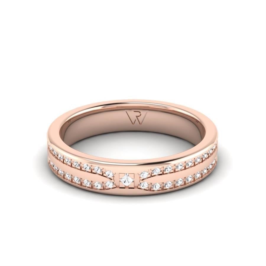 Alliances en Argent Plaqué Or Rose couple Aromaflor