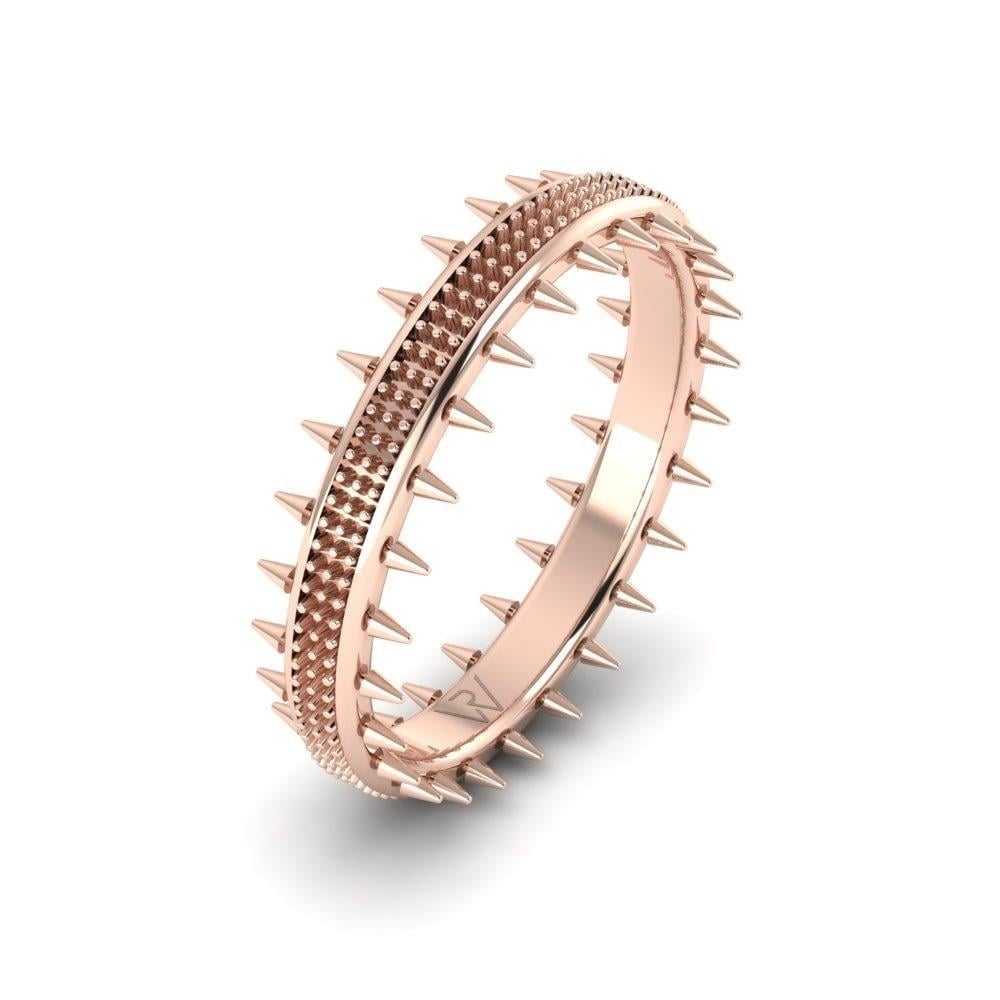 Alliances en Argent Plaqué Or Rose couple Paradis Oxyde de Zirconium