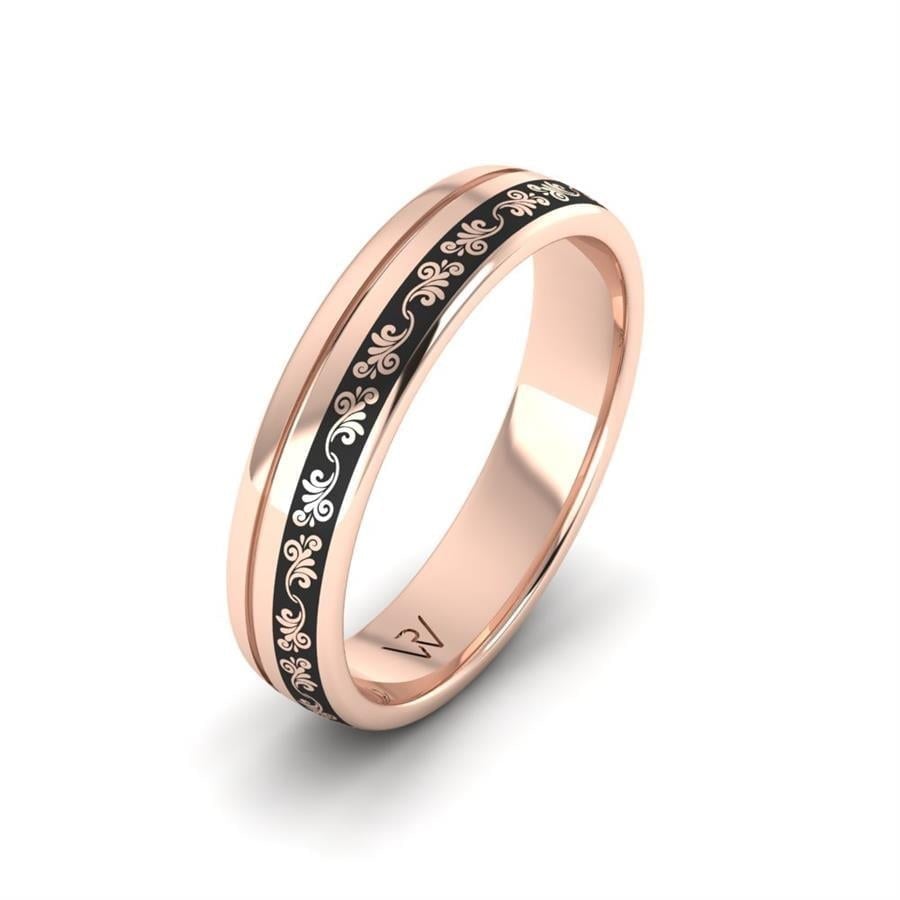 Alliances en Argent Plaqué Or Rose couple Alluring Light