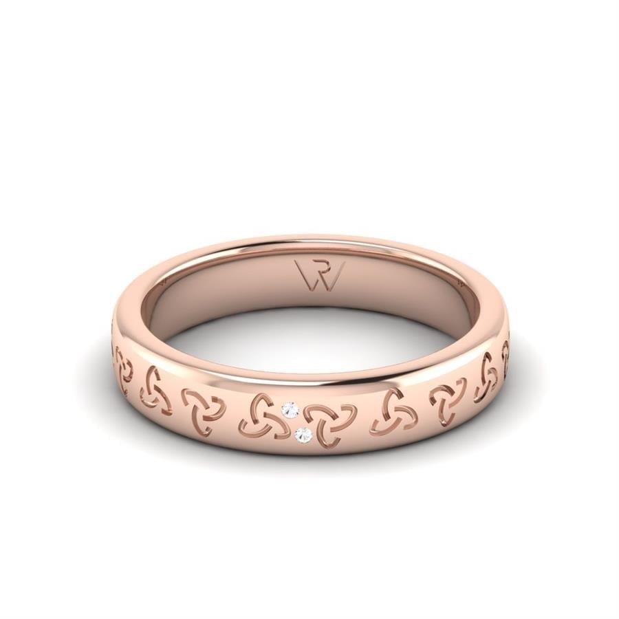 Alliances en Argent Plaqué Or Rose couple Andrea