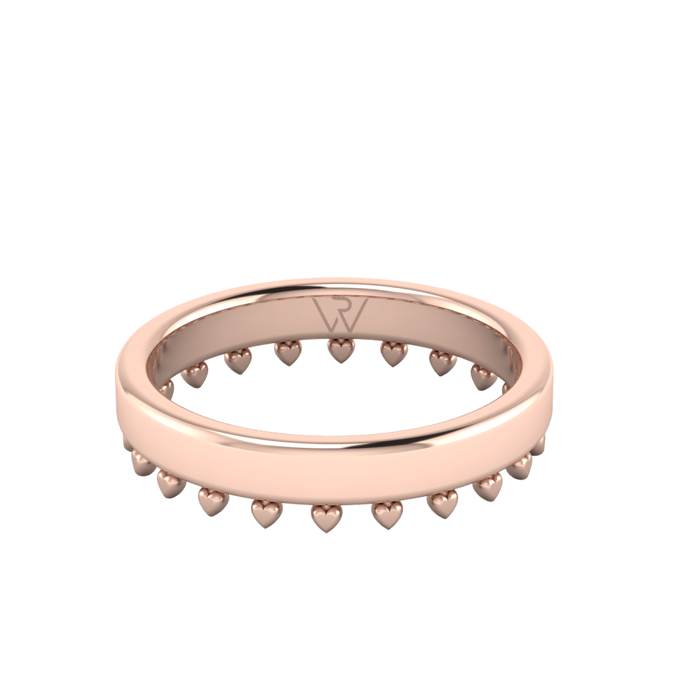Alliances en Argent Plaqué Or Rose couple Radieux