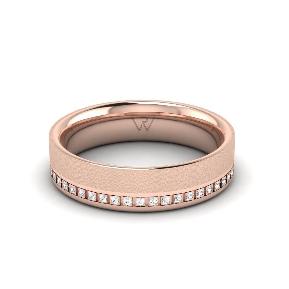 Alliances en Argent Plaqué Or Rose couple Infinityre Oxyde de Zirconium