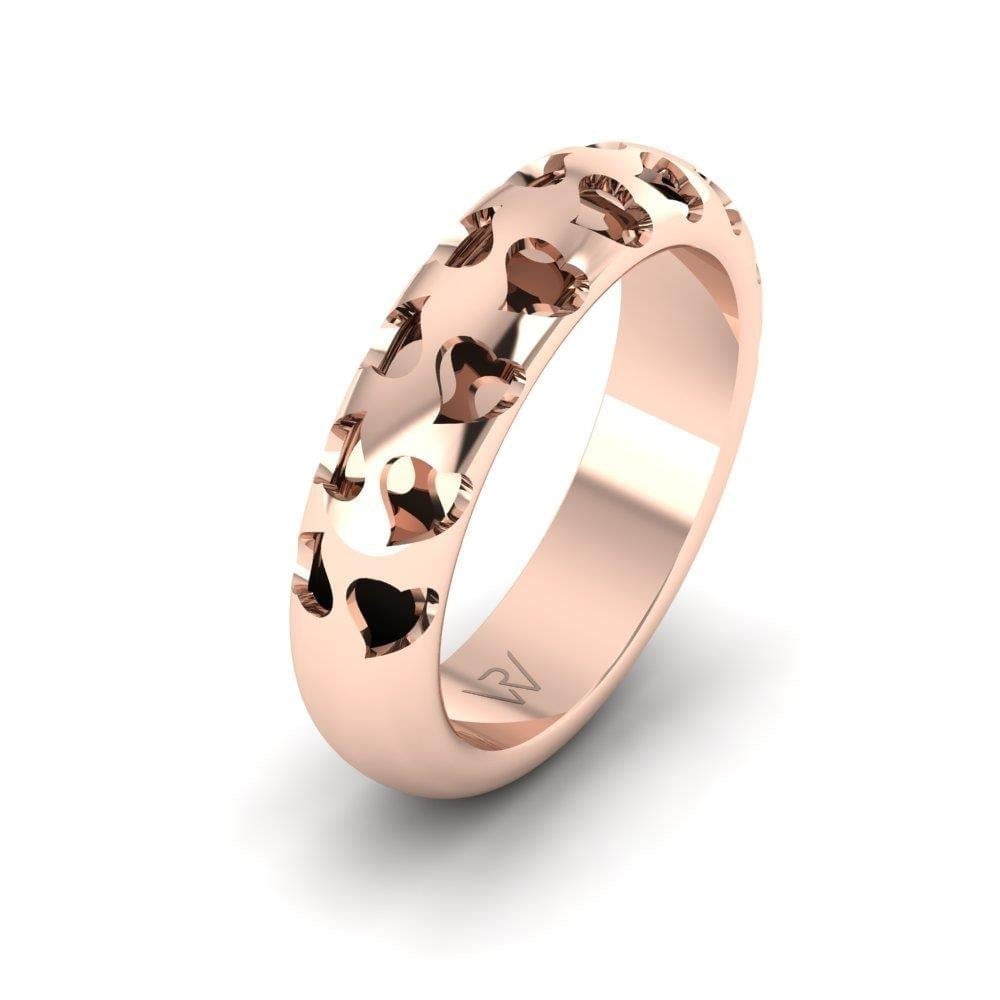 Alliances en Argent Plaqué Or Rose couple Merveille