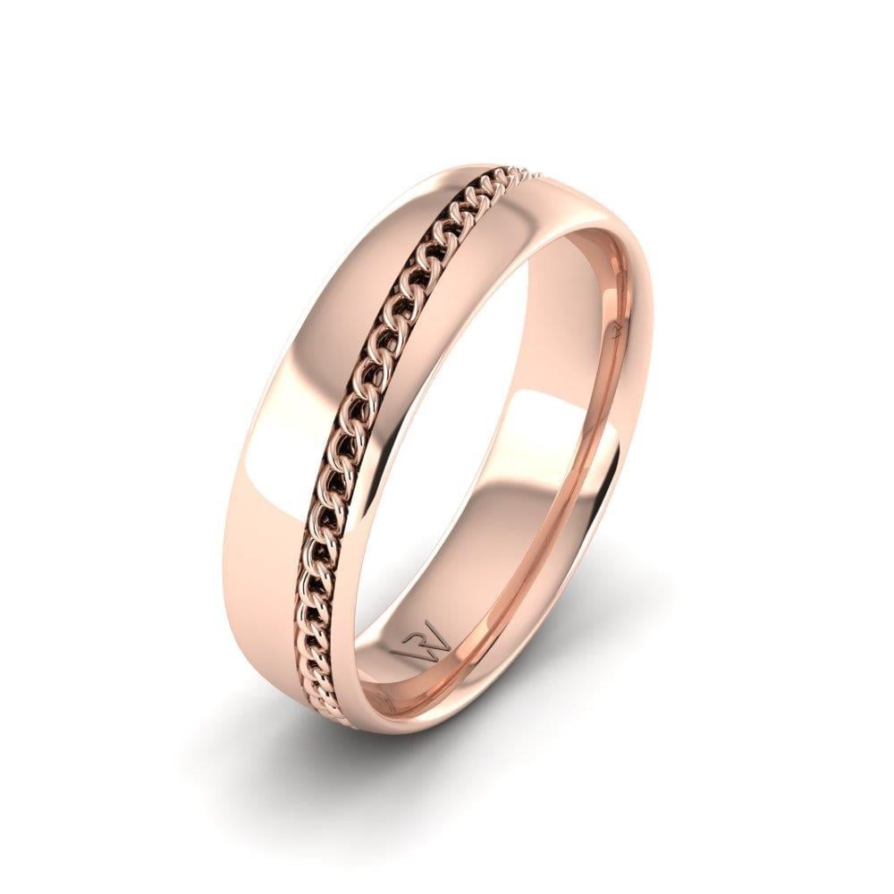 Alliances en Argent Plaqué Or Rose couple Unityessence Oxyde de Zirconium