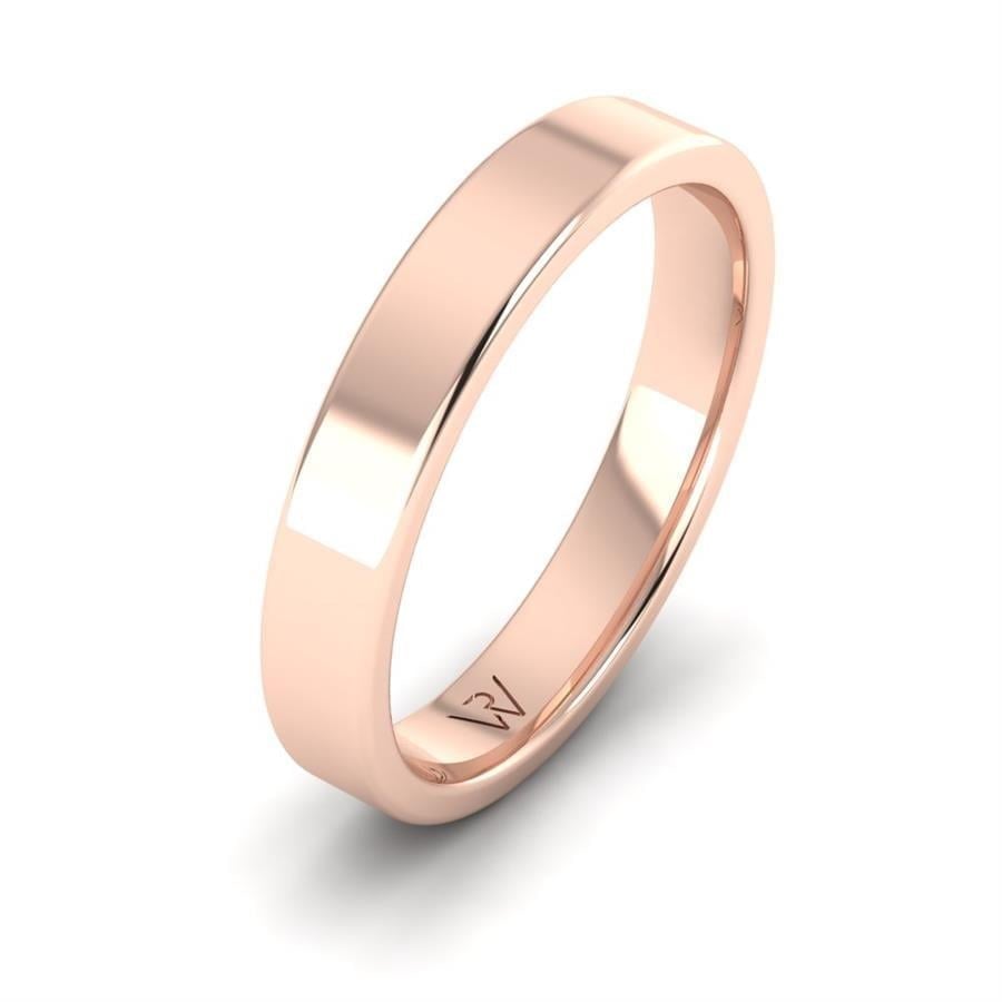 Alliances en Argent Plaqué Or Rose couple Golden Romance