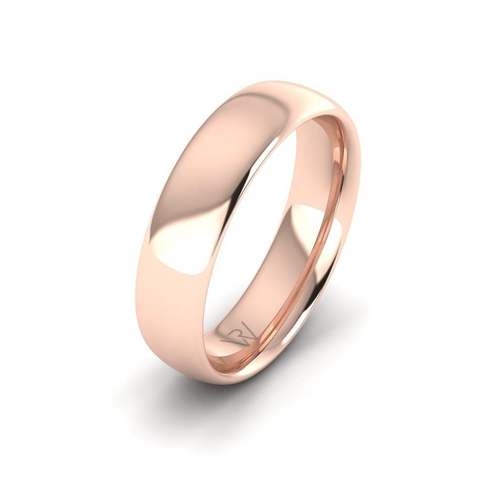 Alliances en Argent Plaqué Or Rose couple Charmant