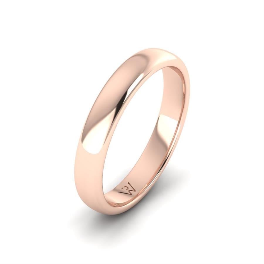 Alliances en Argent Plaqué Or Rose couple ÉClat