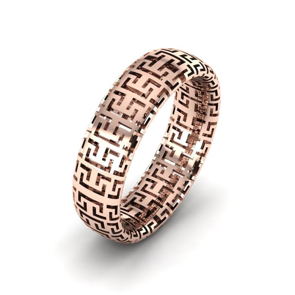 Alliances en Argent Plaqué Or Rose couple Bloomheart