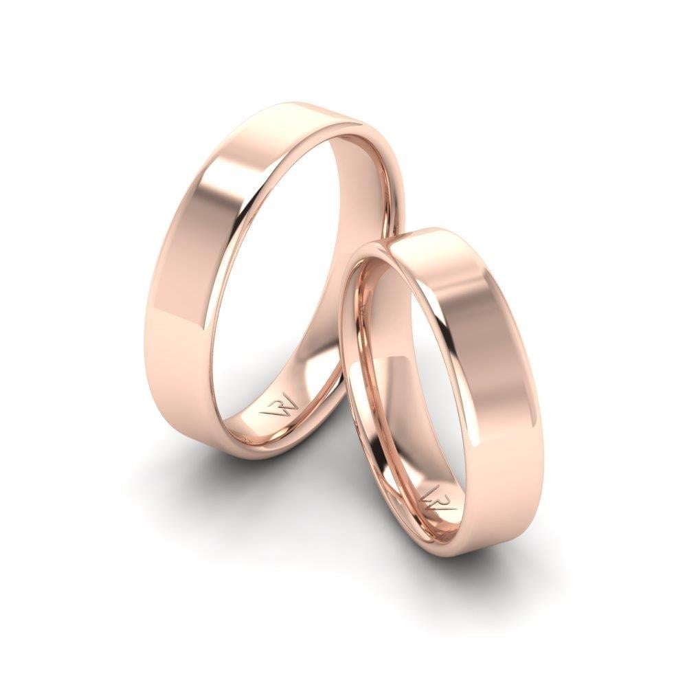 Alliances en Argent Plaqué Or Rose couple Parfum