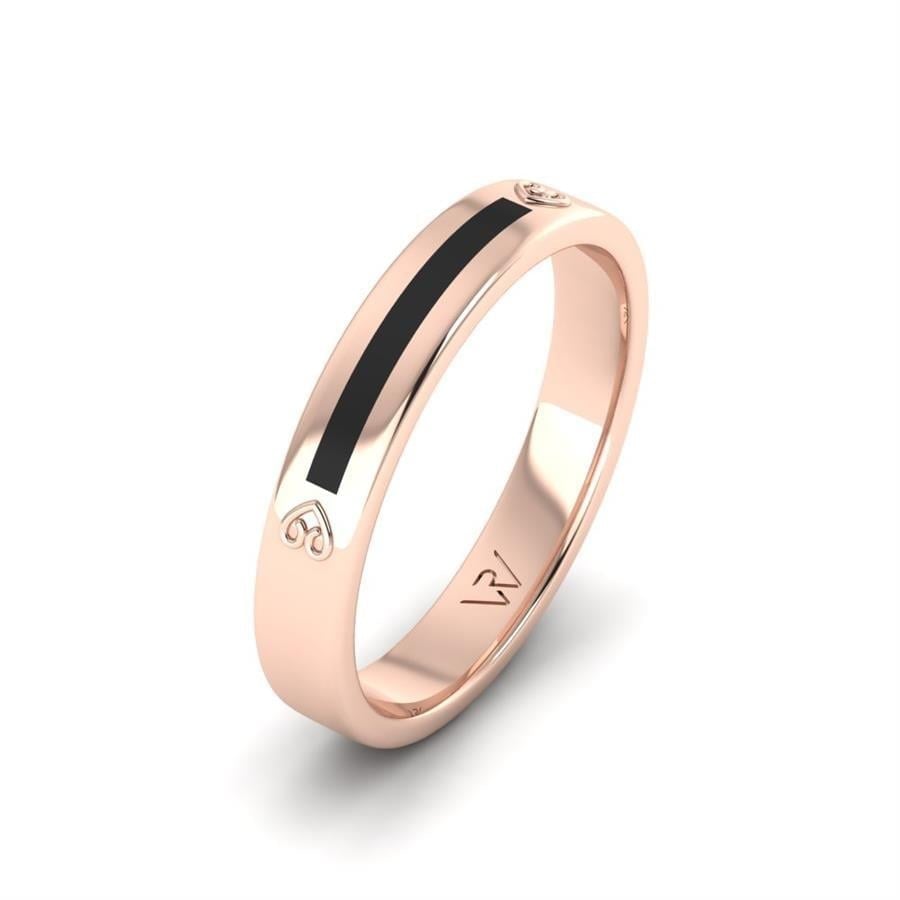 Alliances en Argent Plaqué Or Rose couple Smart Sympathy