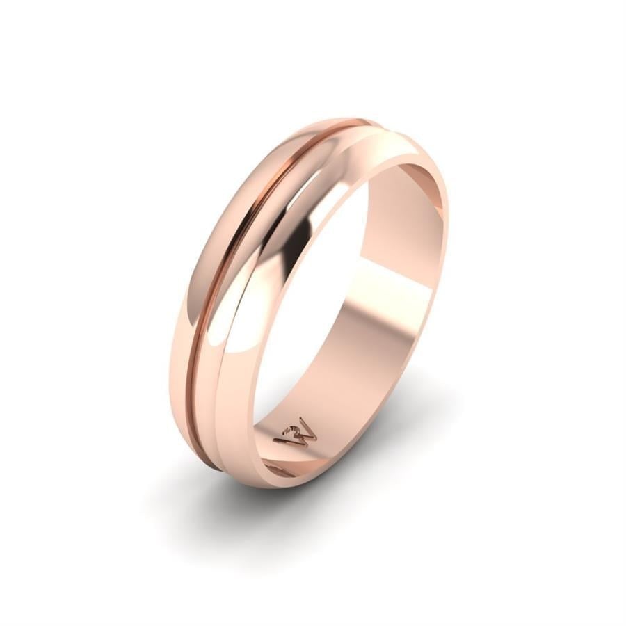 Alliances en Argent Plaqué Or Rose couple Adulation