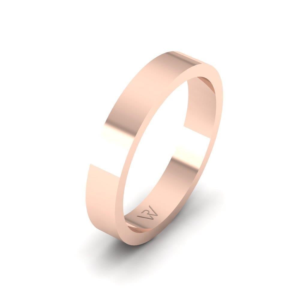 Alliances en Argent Plaqué Or Rose couple Joyfulbloom Oxyde de Zirconium