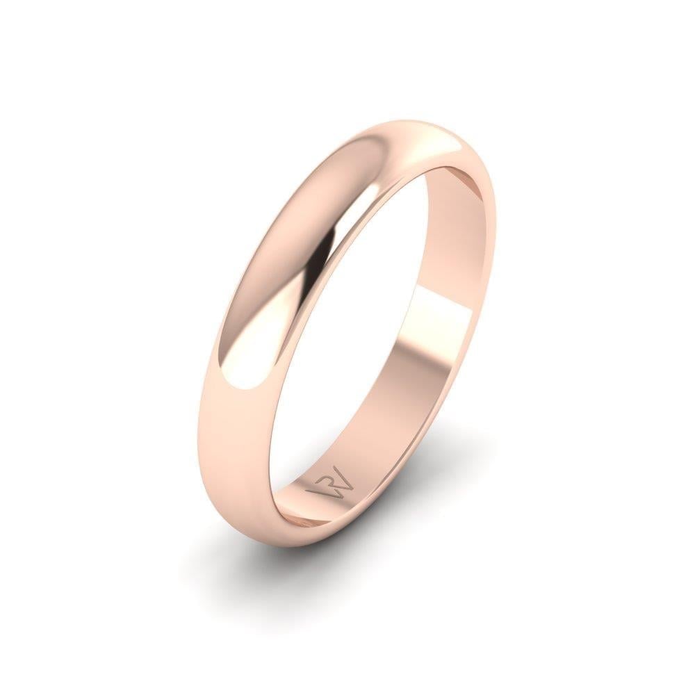 Alliances en Argent Plaqué Or Rose couple Unité