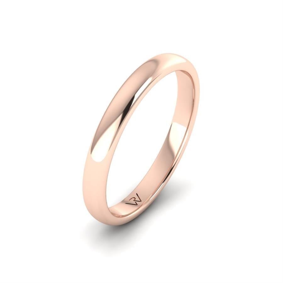 Alliances en Argent Plaqué Or Rose couple Endless Love