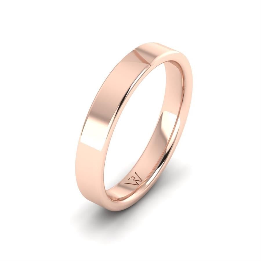 Alliances en Argent Plaqué Or Rose couple MystèRe