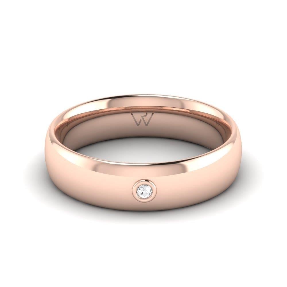 Alliances en Argent Plaqué Or Rose couple Lovecircle Oxyde de Zirconium