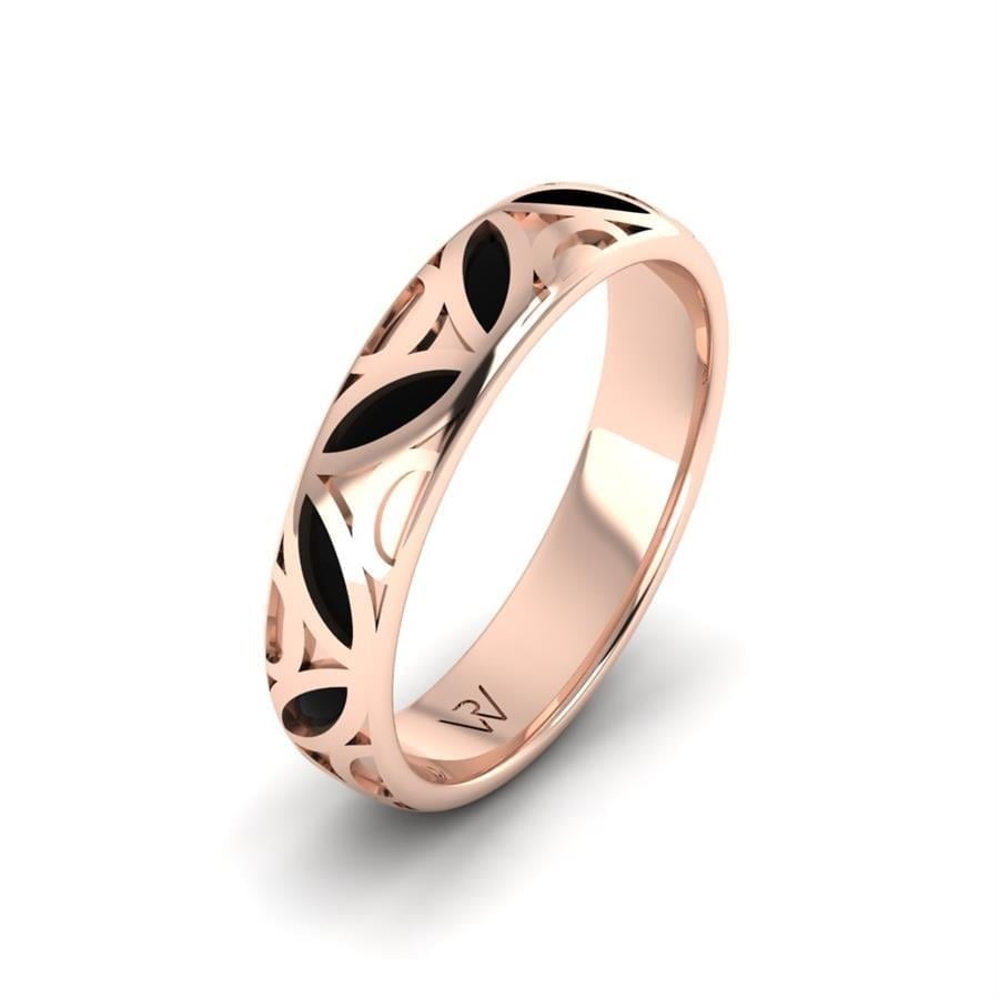 Alliances en Argent Plaqué Or Rose couple Mila