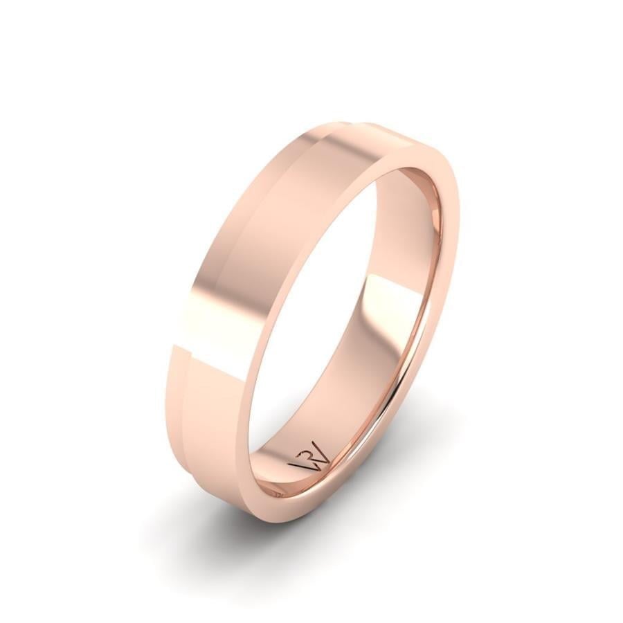Alliances en Argent Plaqué Or Rose couple Stirring