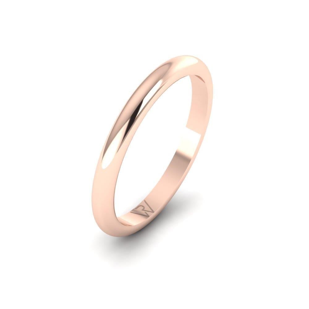 Alliances en Argent Plaqué Or Rose couple Passionnément