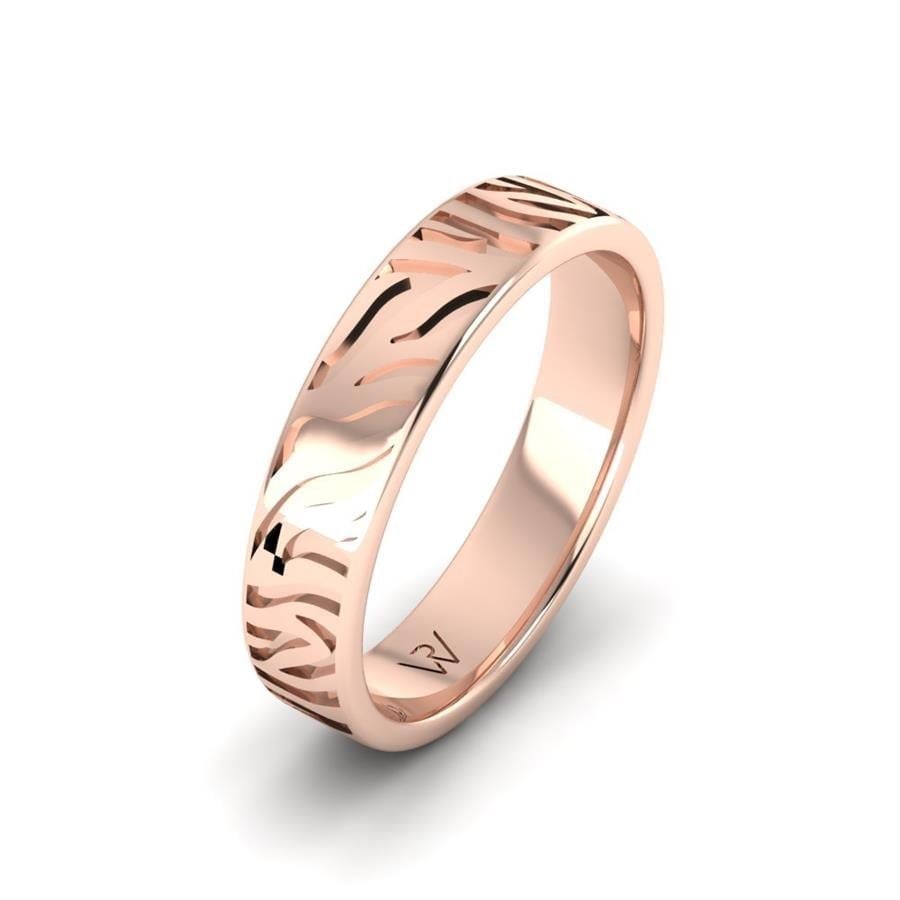 Alliances en Argent Plaqué Or Rose couple Alluring Fancy