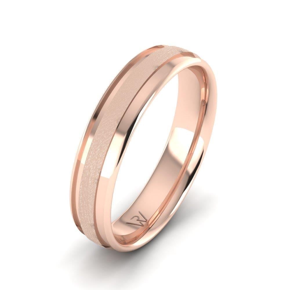 Alliances en Argent Plaqué Or Rose couple Alygance Oxyde de Zirconium