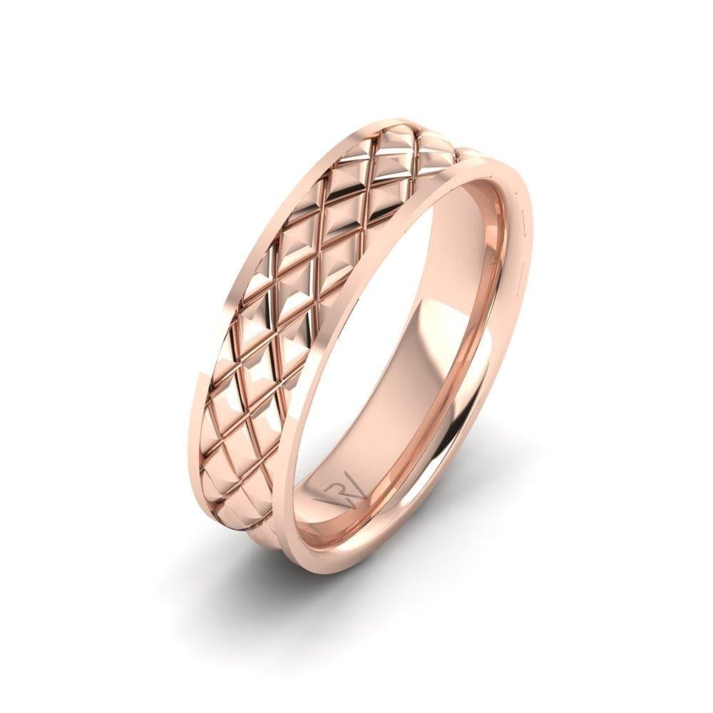Alliances en Argent Plaqué Or Rose couple Evermore