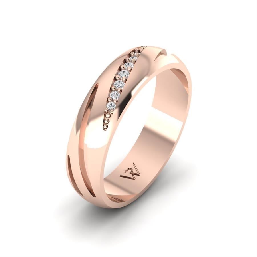 Alliances en Argent Plaqué Or Rose Femme Harmonic