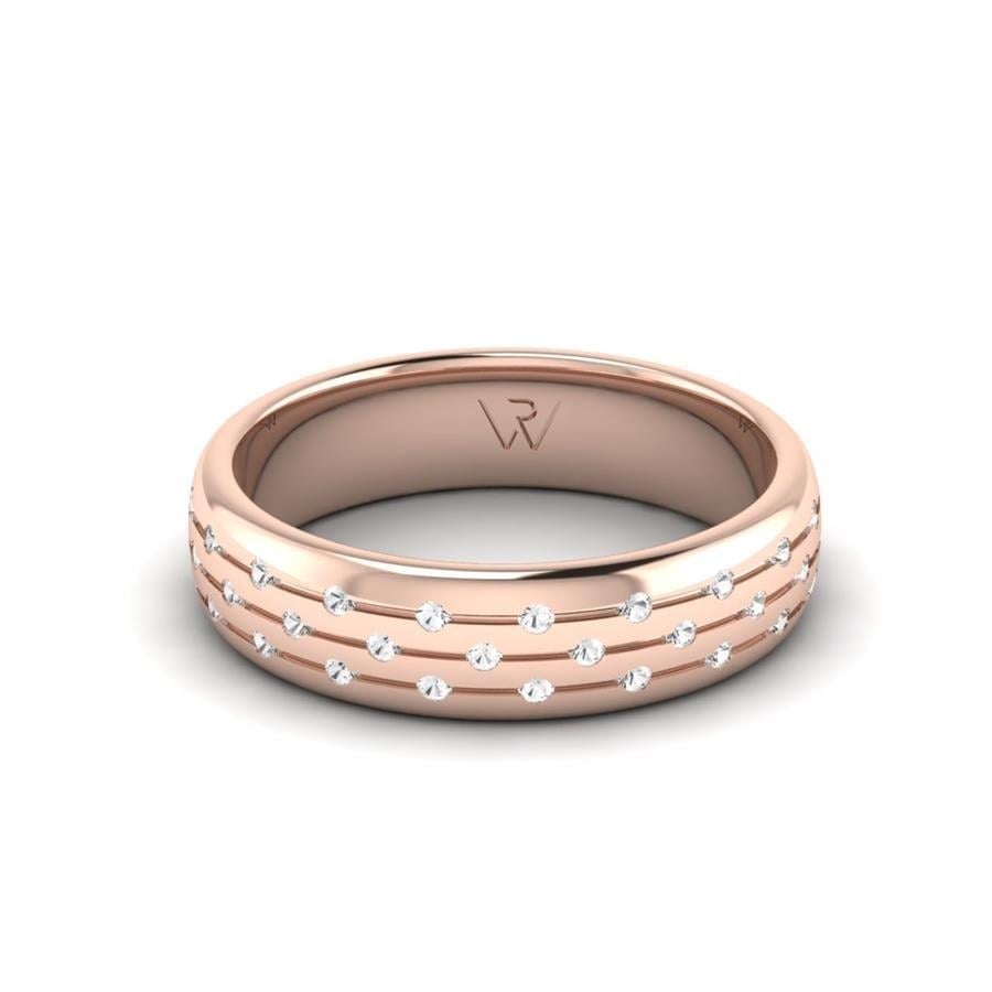Alliances en Argent Plaqué Or Rose Femme Smart Affinity