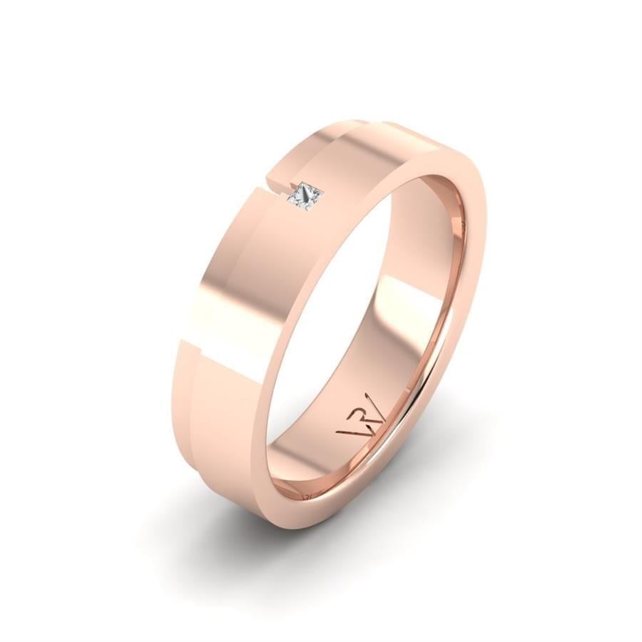Alliances en Argent Plaqué Or Rose Femme Stirring