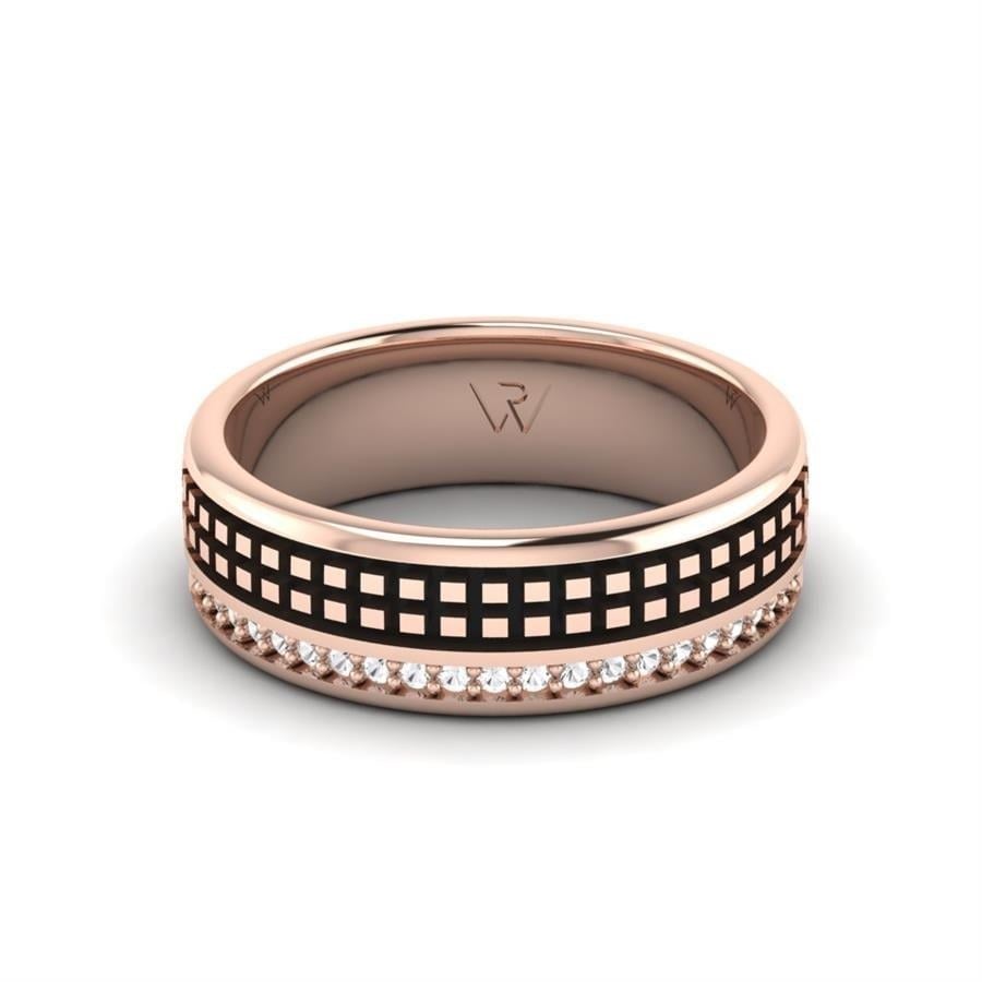 Alliances en Argent Plaqué Or Rose Femme Amazing Trust Basic