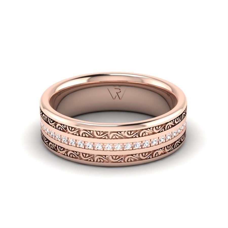 Alliances en Argent Plaqué Or Rose Femme Ness