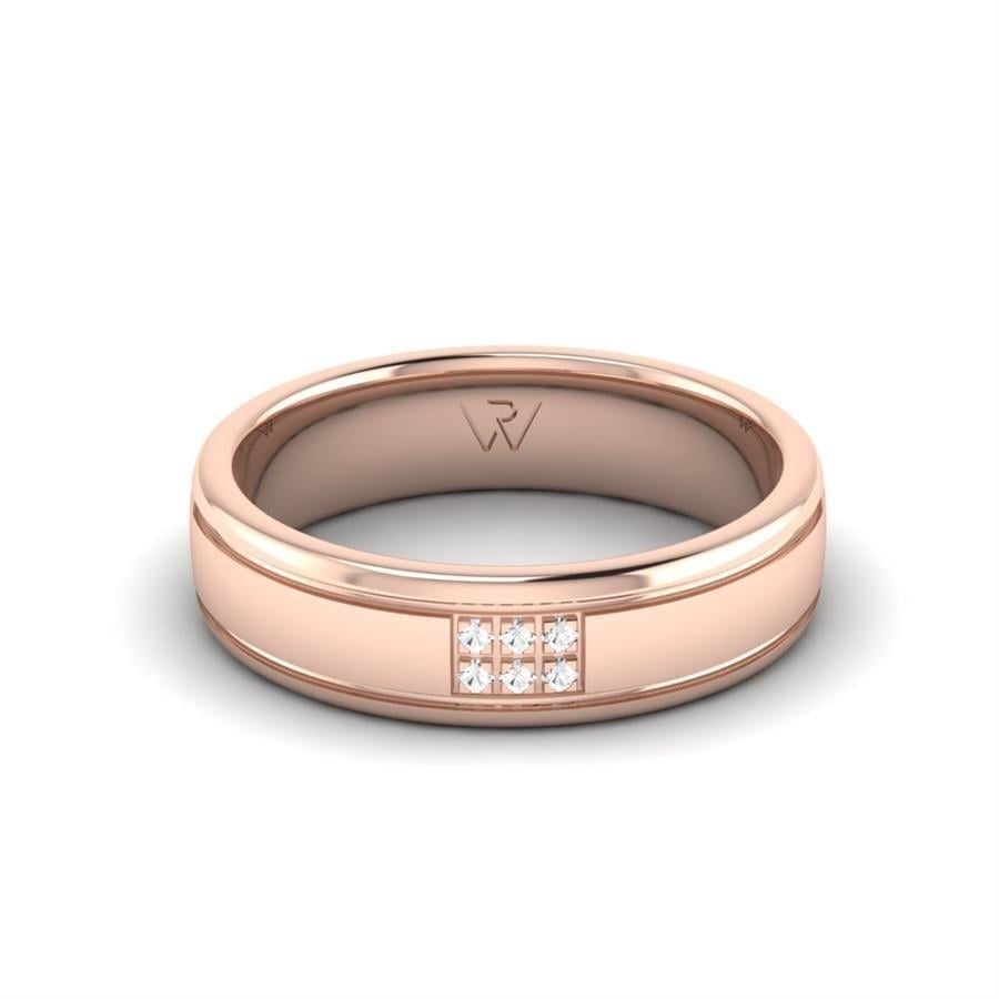 Alliances en Argent Plaqué Or Rose Femme Charming Choice