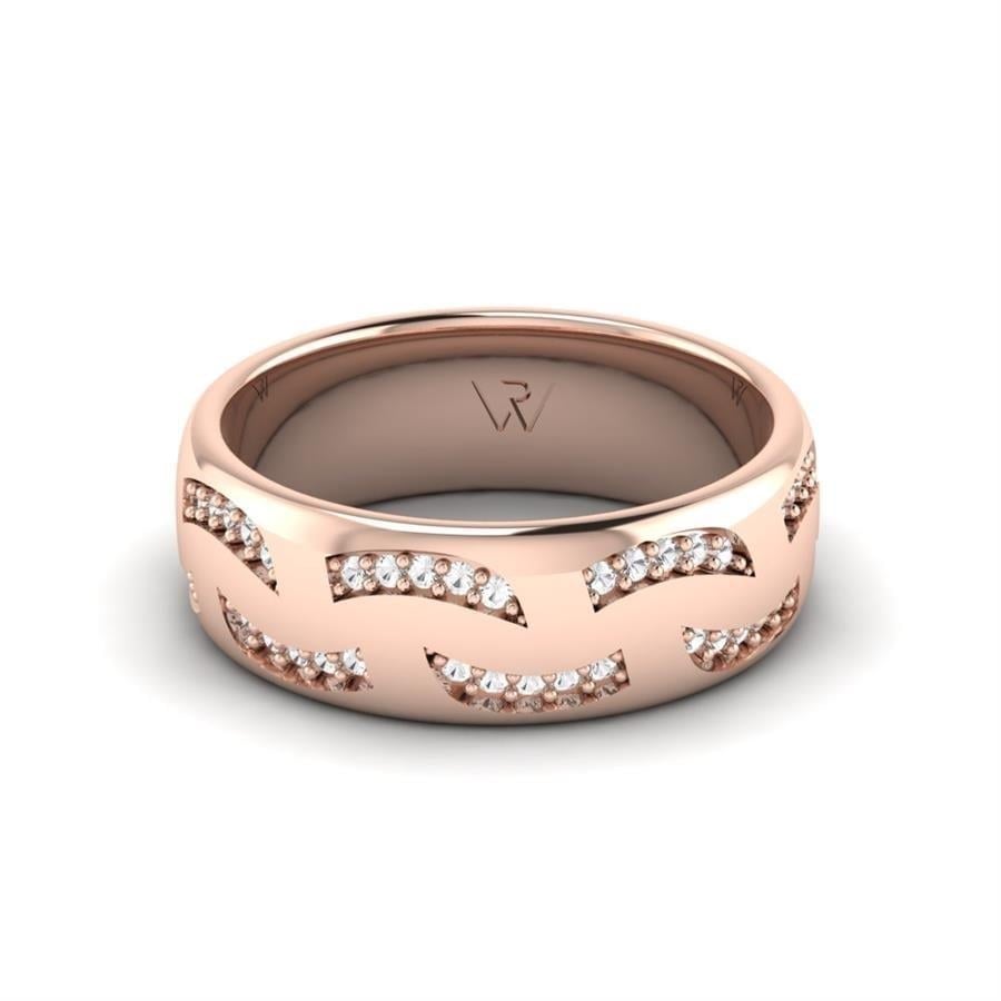 Alliances en Argent Plaqué Or Rose Femme Laurie