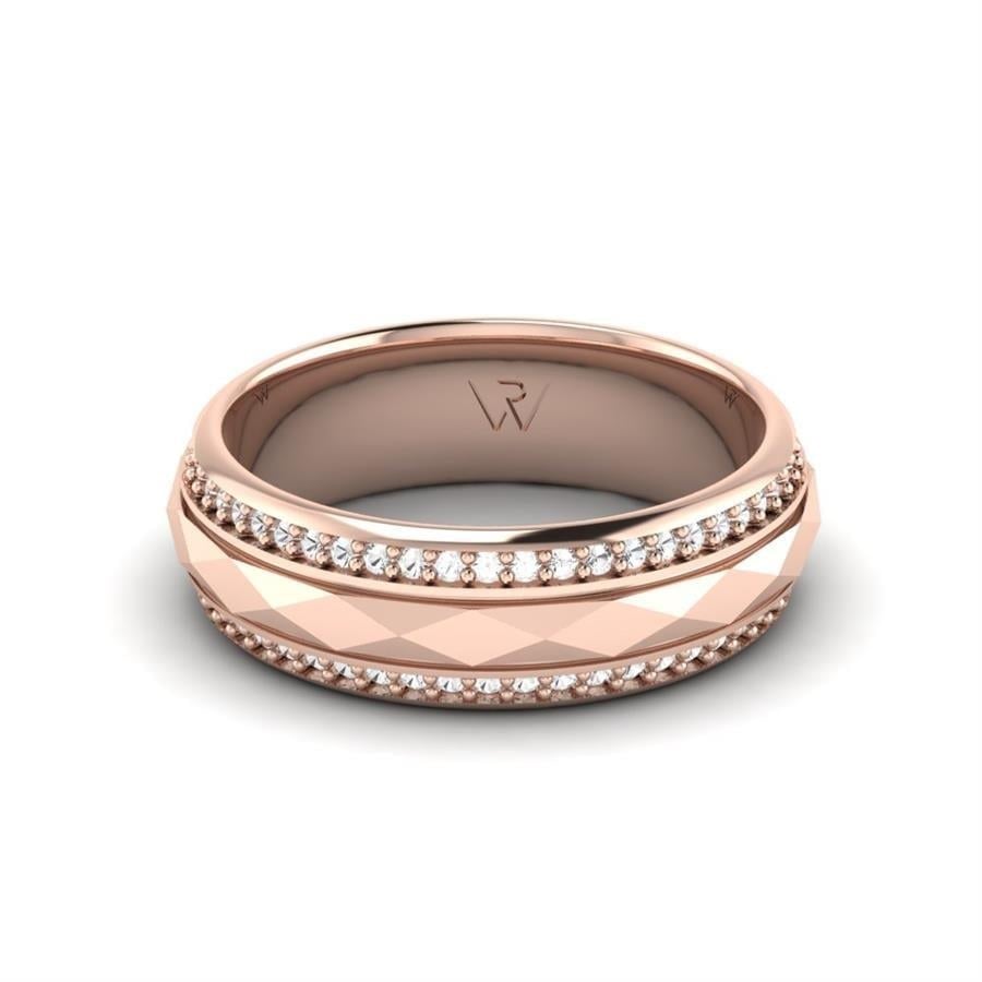 Alliances en Argent Plaqué Or Rose Femme Tamara