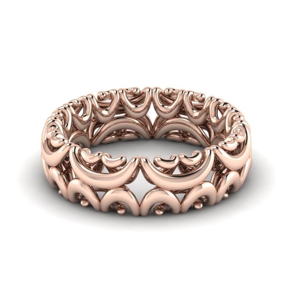 Alliances en Argent Plaqué Or Rose Femme Lovegrove