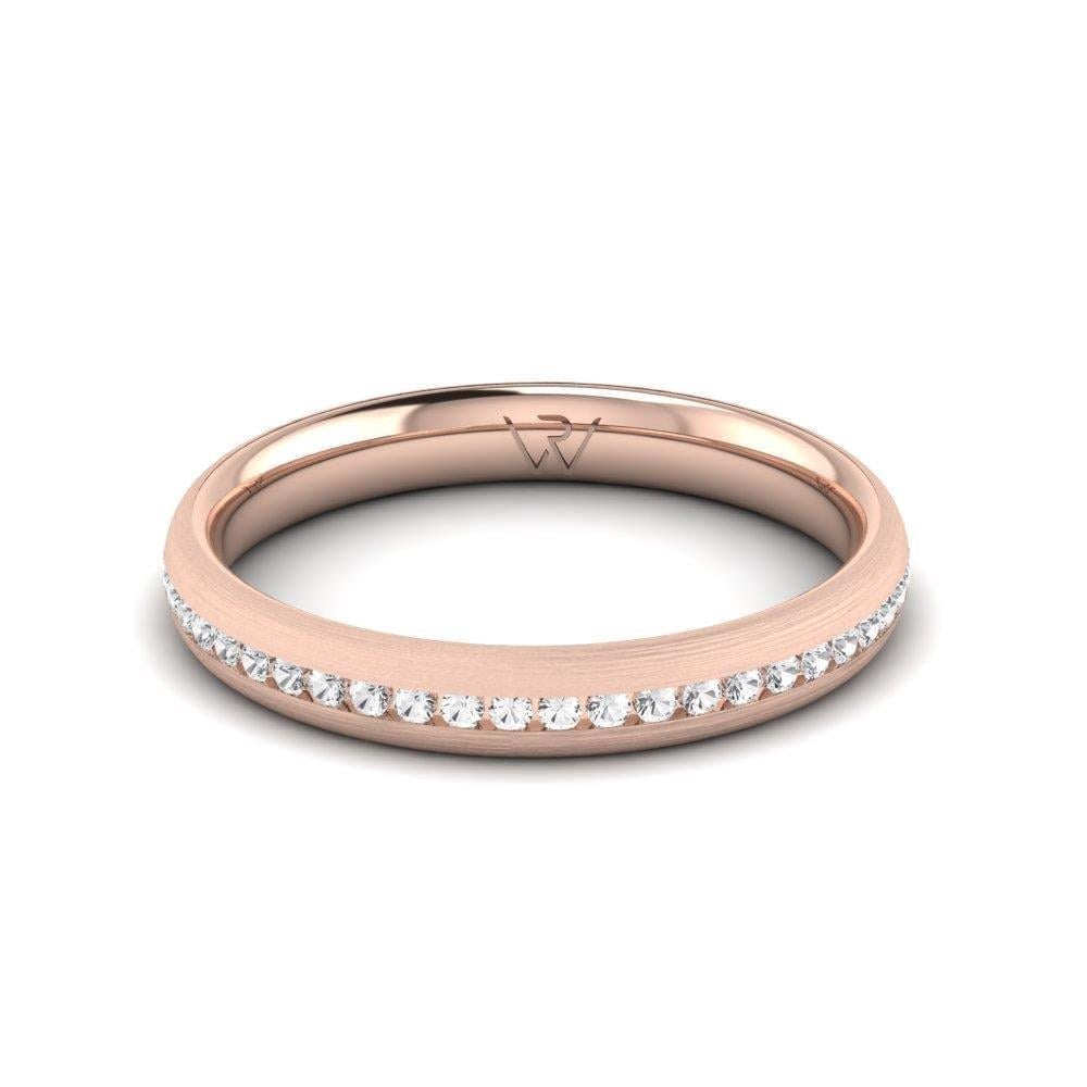 Alliances en Argent Plaqué Or Rose Femme Vivanta Oxyde de Zirconium