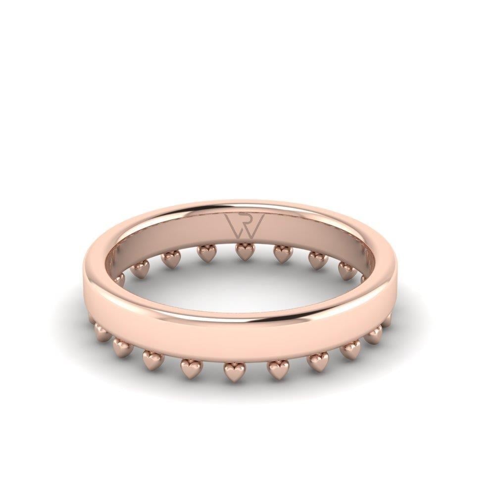 Alliances en Argent Plaqué Or Rose Femme Radieux