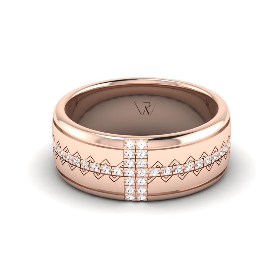 Alliances en Argent Plaqué Or Rose Femme Rosalix