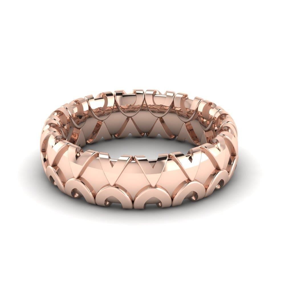 Alliances en Argent Plaqué Or Rose Femme Rosehaven